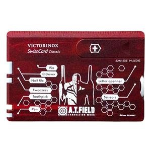 角利産業 A.T.FIELD ビクトリノックス スイスカード 10機能のマルチツール エヴァンゲリオン EVANGELION 2号機 ATF-1602
