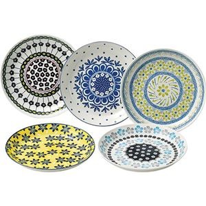 テーブル トーク プレゼンツ ポタリーフィールド ケーキ皿5枚セット φ20×3cm C6104589