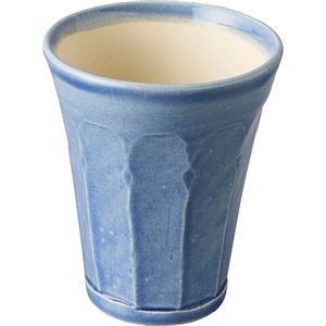 信楽焼 泡うまビアカップ ネイビー φ10×11.5cm C6102539