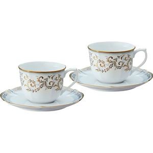 ノリタケ ソフィランス コーヒー碗皿ペアセット カップφ8.9×6.8cm、ソーサーφ15.7cm C6091564