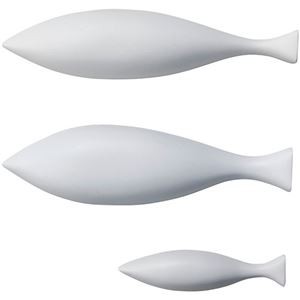 ウォールデコ(さかな)3個セット 大(約15×4.2×3cm)・中(約15×3.5×3cm)・小(約8.5×2.1×1.7cm)×各1 C6025559