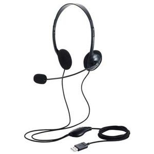 両耳USBヘッドセットHS-HP14SUBK