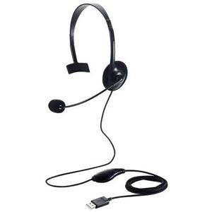 片耳USBヘッドセットHS-HP14MUBK