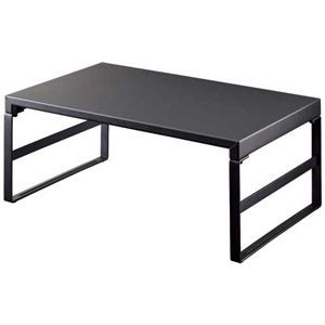 机上台390mmハイA-7331-124マットブラック 【組立品】