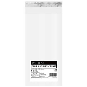 【まとめ】 OPP袋シールあり 長3 0.025mm厚 100枚入 【×10セット】