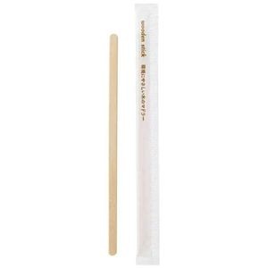 【まとめ】 紙完封木製マドラー16cm 100本 【×10セット】