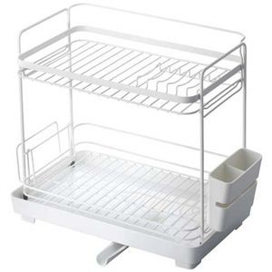 Wコート2段水切り スリム ホワイト