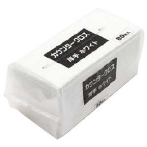 カウンタ-クロス 厚手 80枚 ホワイト