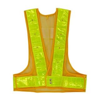 フラッシャーベスト 黄メッシュ／黄反射