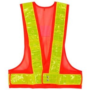 フラッシャーベスト オレンジ／黄反射