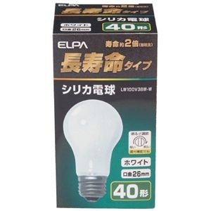 【まとめ】 長寿命シリカ電球 40W形 E26 LW100V38W 【×10セット】