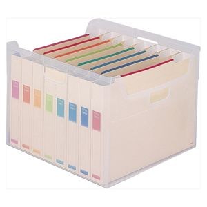 ナカバヤシ なげこみBOX 半透明 8分類 フボI-F7