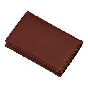 レイメイ藤井 メモホルダー付名刺入（革製）ブラウン GLN1055C