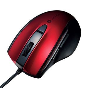 サンワサプライ 静音有線ブルーLEDマウス（5ボタン） MA-BL168R