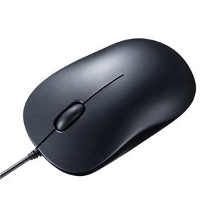 サンワサプライ 有線Type-CブルーLEDマウス（ブラック） MA-BLC194BK