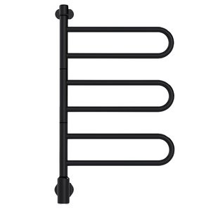 森永タオルウォーマー Flex U3／450BL ブラック 壁付け 省スペース タオル掛け 乾燥 洗面所 バスルーム 家電