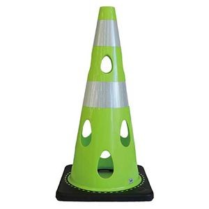 カーボーイ 穴あきコーン グリーンイエロー