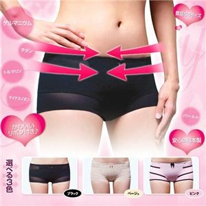 サイドベルト付サニタリーショーツ ベージュ×ベージュ L／92～100cm