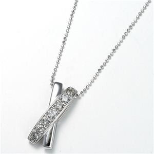 0.5ct ダブルクロスダイヤエタニティペンダント