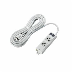 ELECOM（エレコム） EU RoHs指令準拠 雷ガード二重構造工事用タップ T-WRMK3250LG／RS