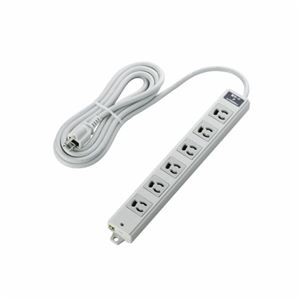 ELECOM（エレコム） EU RoHs指令準拠 雷ガード二重構造工事用タップ T-WRMK3630LG／RS