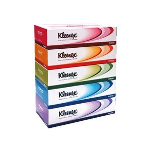 （まとめ）クリネックスティシュー 180組 5箱入×12パック