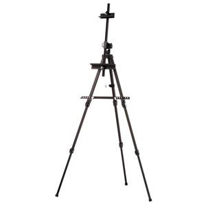 ARTRIA アルミ製イーゼル(画架) 軽量 ワンタッチ式結合金具 収納バッグ付き No.137 ブラック(黒)