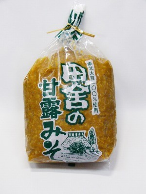 【お得用】東北産大豆 / あきたこまち麹使用 無添加みそ ”田舎の甘露みそ”　1.9ｋｇ