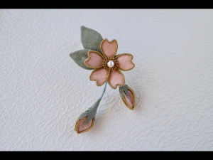 桜のコサージュつぼみ付 ピンク